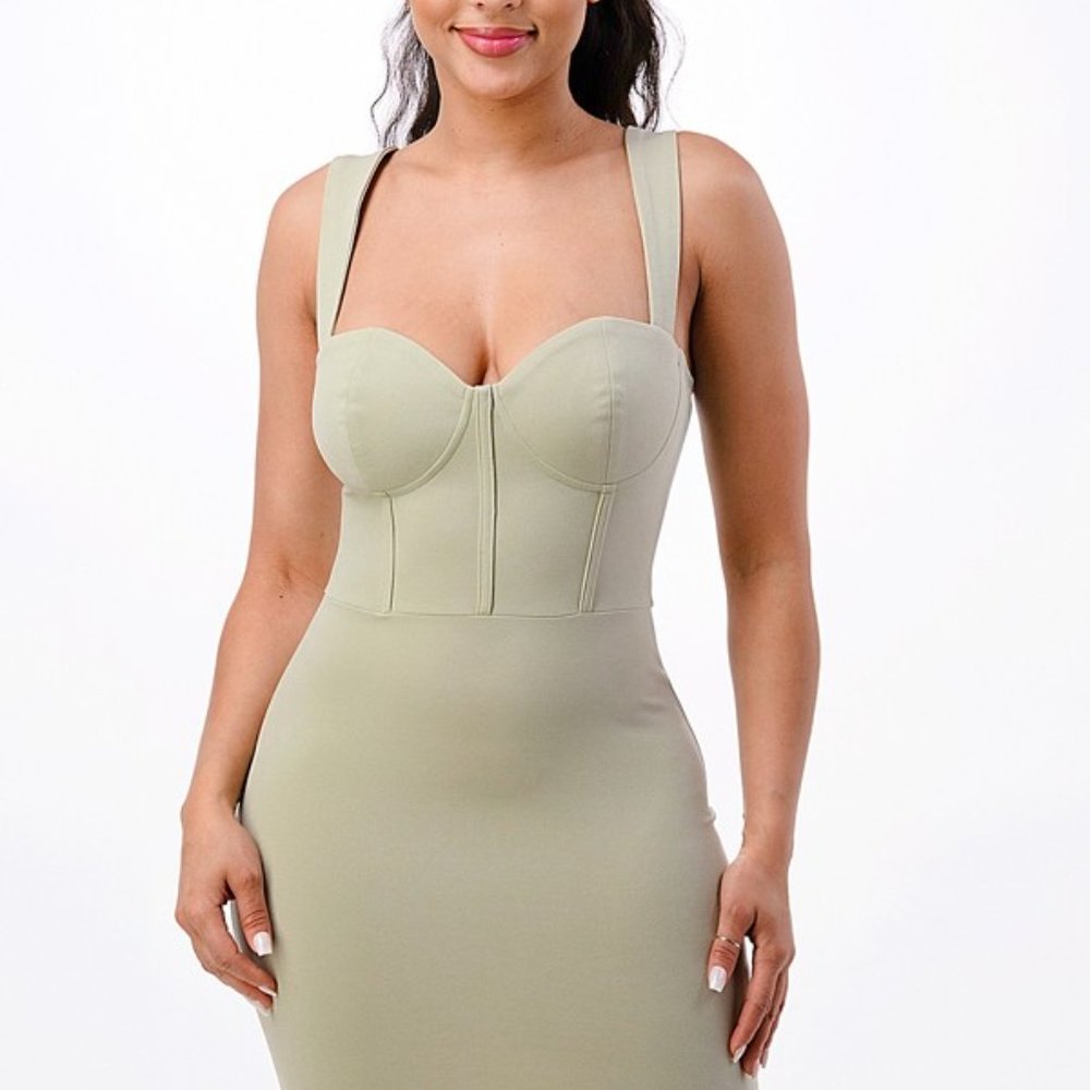 Sage Bustier Dress